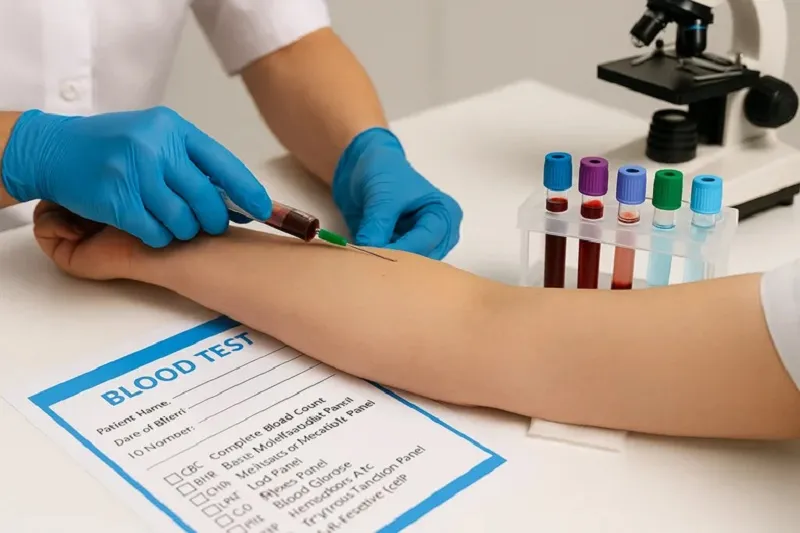 انواع رایج آزمایش خون
